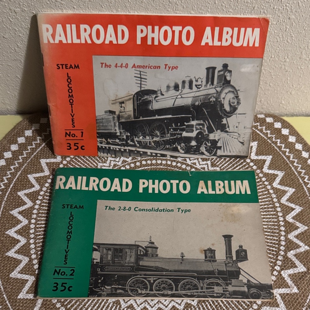 1951 & 1952 Vintage Railroad Photo Album Set collectible
